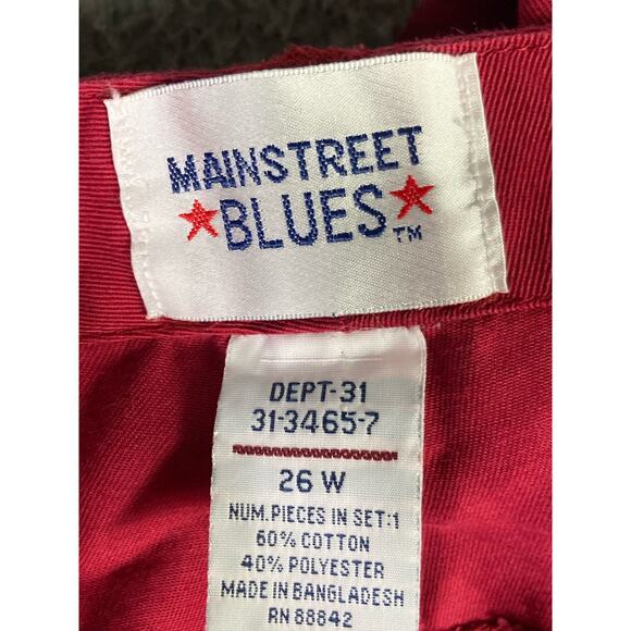 Mainstreet Blues Women's Plus Size Red Casual Pants 26W‎ - Picture 2 of 6